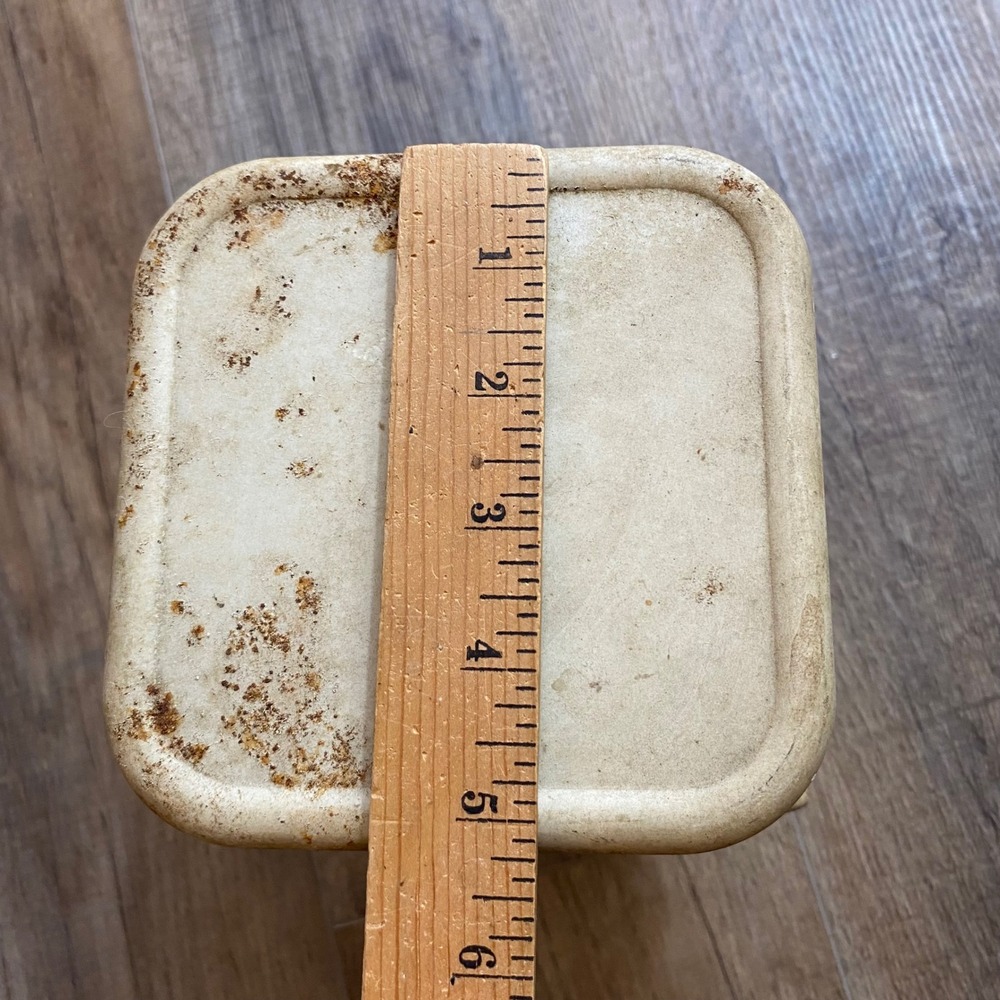 Vintage Way Rite 25lb Household Scale Green Cream Metal Farmhouse Kitchen Decor - Picture 10 of 10